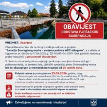 Bihać - zatvaranje Smaragdnog mosta
