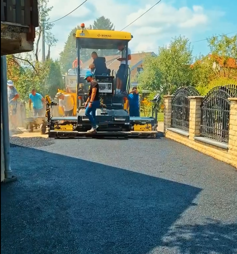 Novoasfaltirana dionica Ulice Treće satnije HVO-a, MZ Bakšaiš, Bihać
