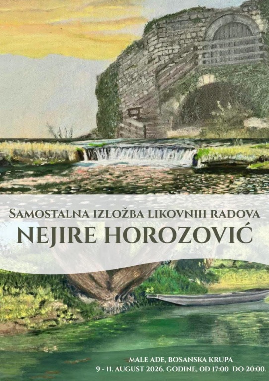 Samostalna izložba likovnih radova, Male Ade, Bosanska Krupa