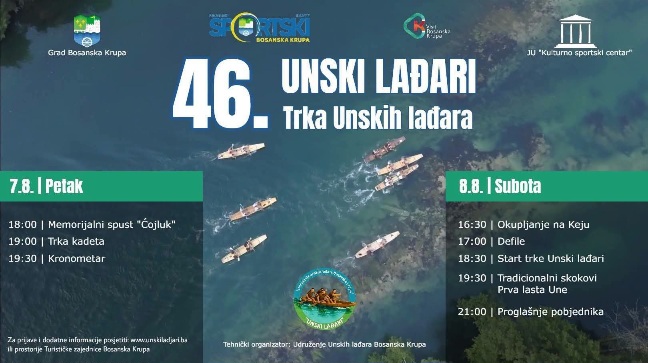 46. Unski lađari — trka Unskih lađara u Bosanskoj Krupi